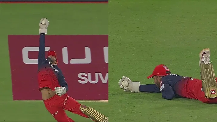 Jitesh Sharma Catch To Send Back Azmatullah Omarzai