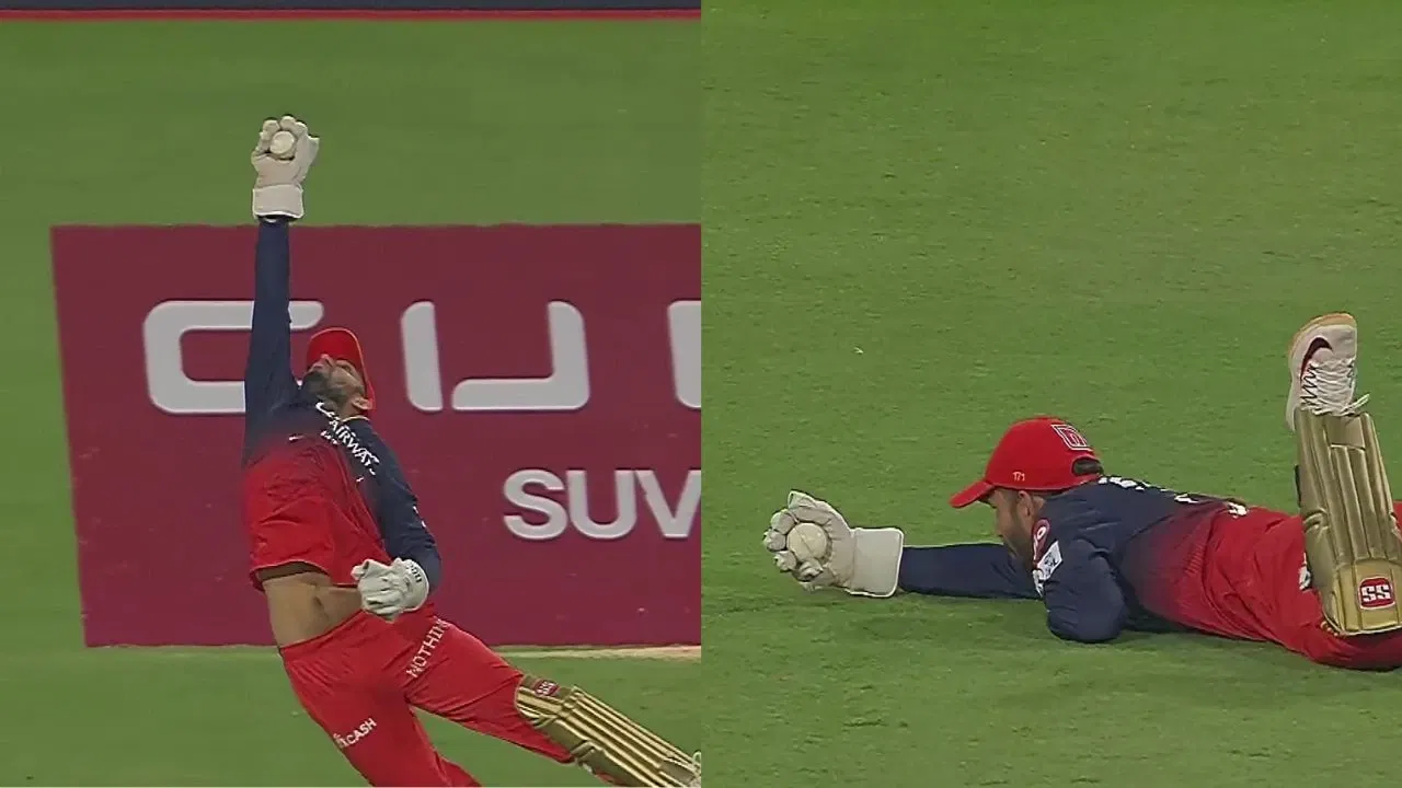 Jitesh Sharma Catch To Send Back Azmatullah Omarzai