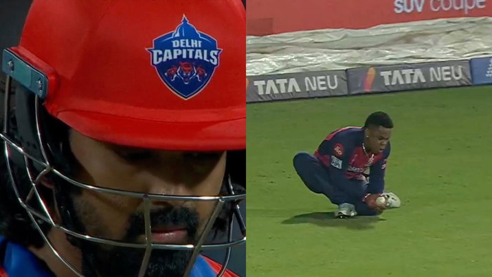 KL Rahul Caught By Shimron Hetmyer