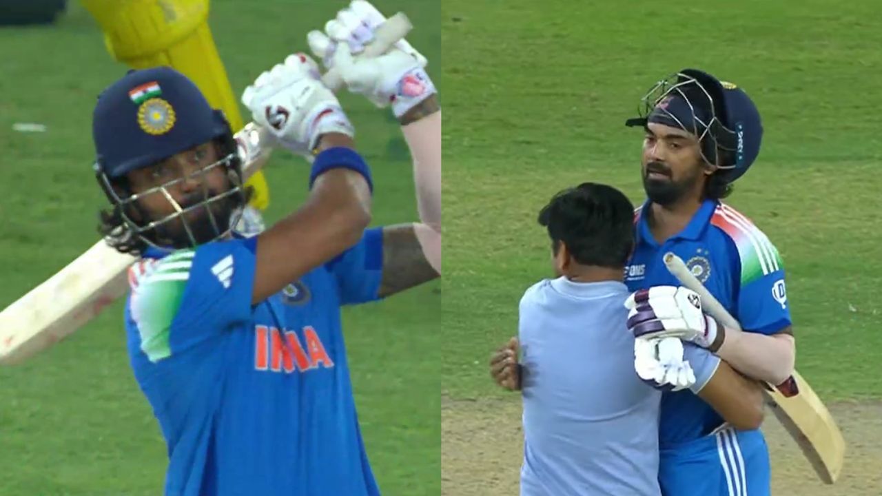 KL Rahul Finishes With A Six Fan Breaches Security