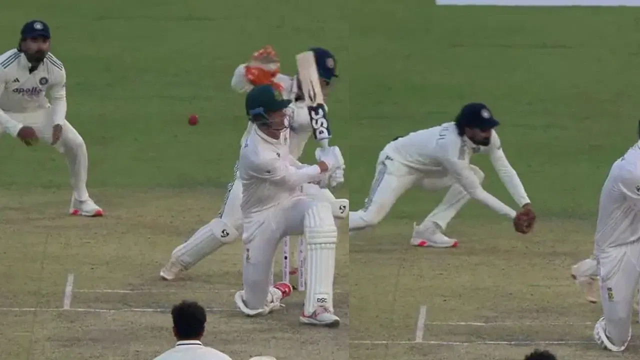KL Rahul Takes Stunner To Dismiss Marco Jansen 1