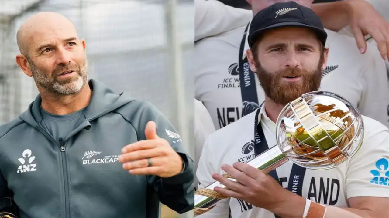 Kane Williamson and Rob Walter