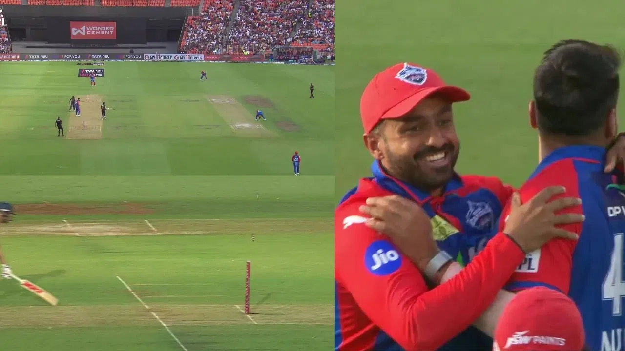 Karun Nair Runs Out Shubman Gill