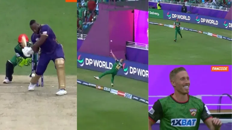 Luke Wood And David Payne Combined To Take An All Timer In The Field To Dismiss Andre Russell