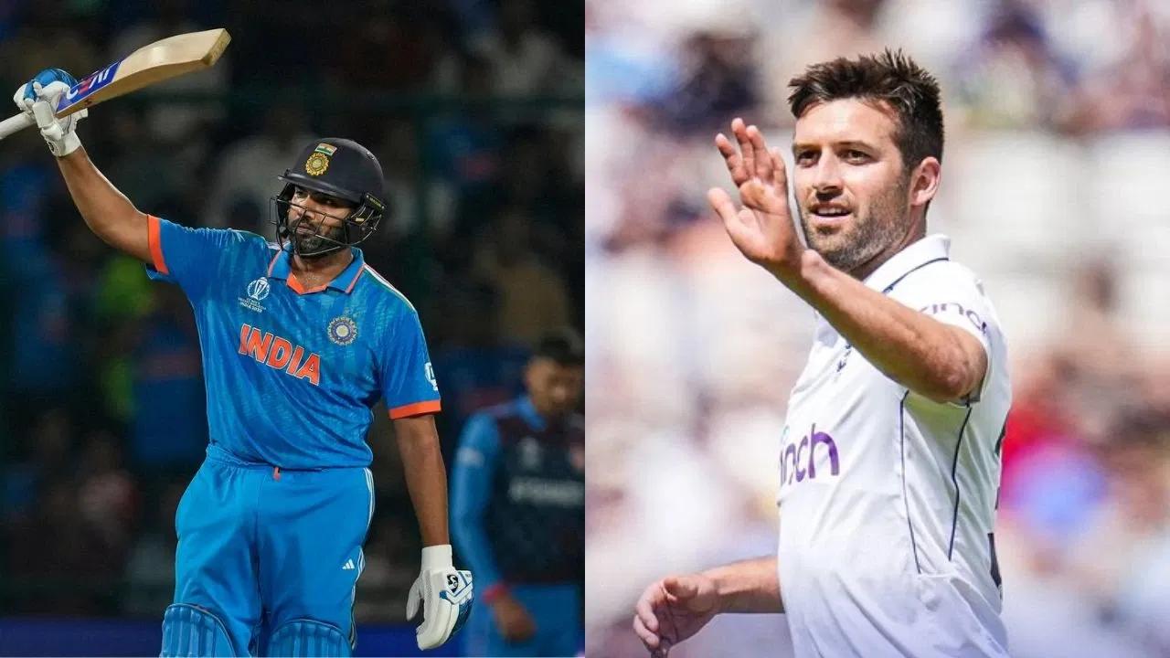 Mark Wood Rohit Sharma
