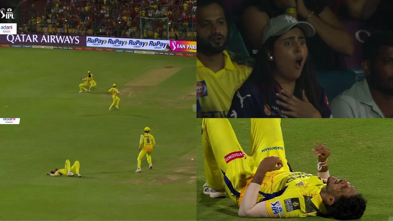 Matheesha Pathirana Ravindra Jadeja Collision