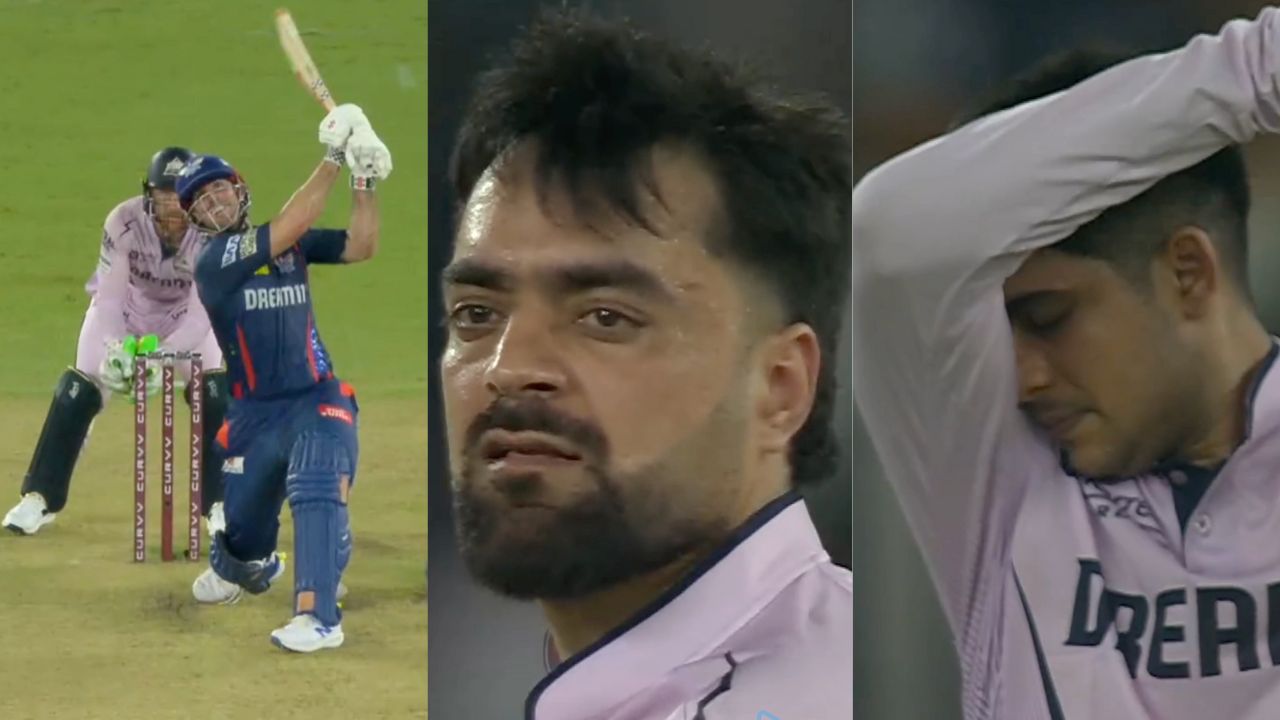 Mitchell Marsh Hits Rashid Khan