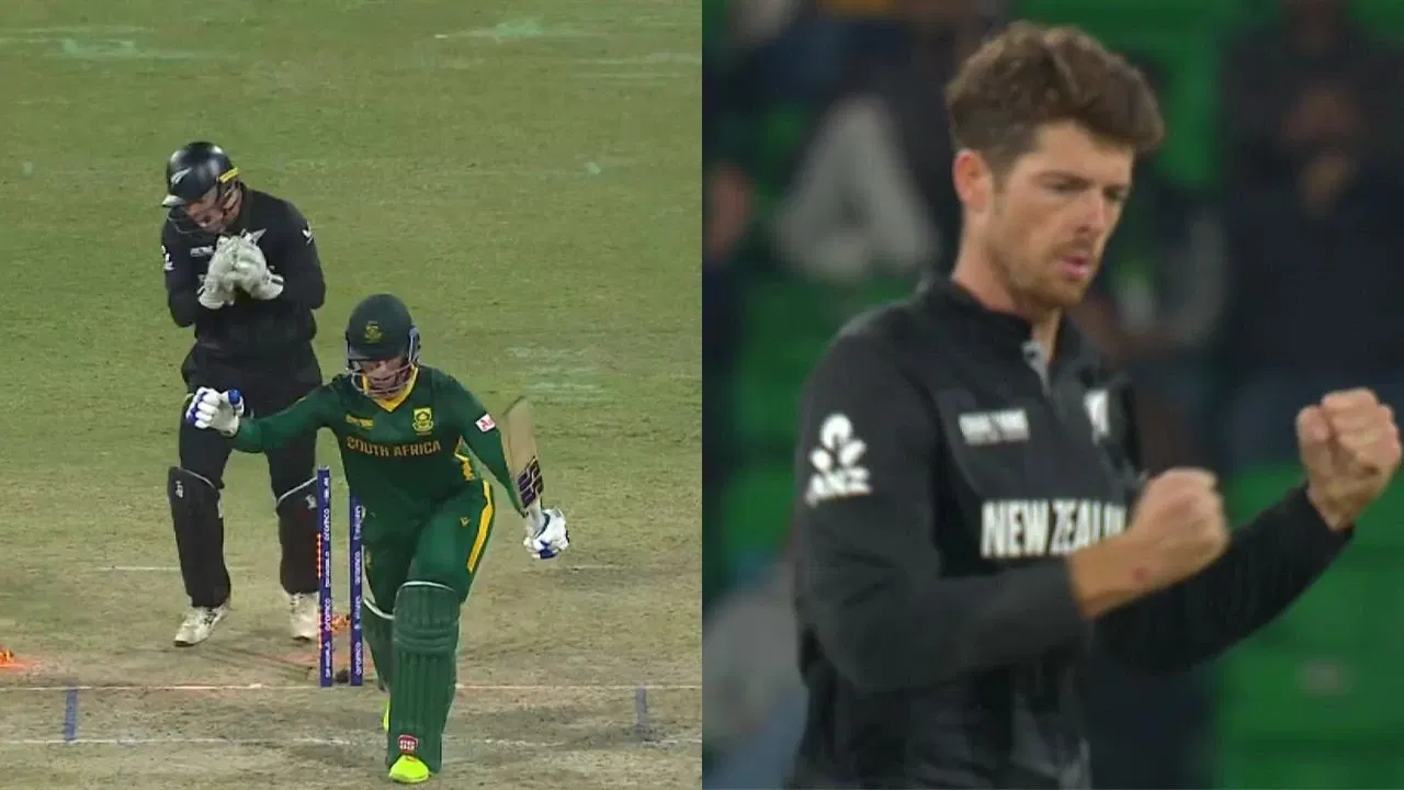 Mitchell Santner Cleans Up Rassie Van Der Dussen