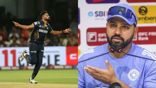 Mohammed Siraj And Rohit Sharma