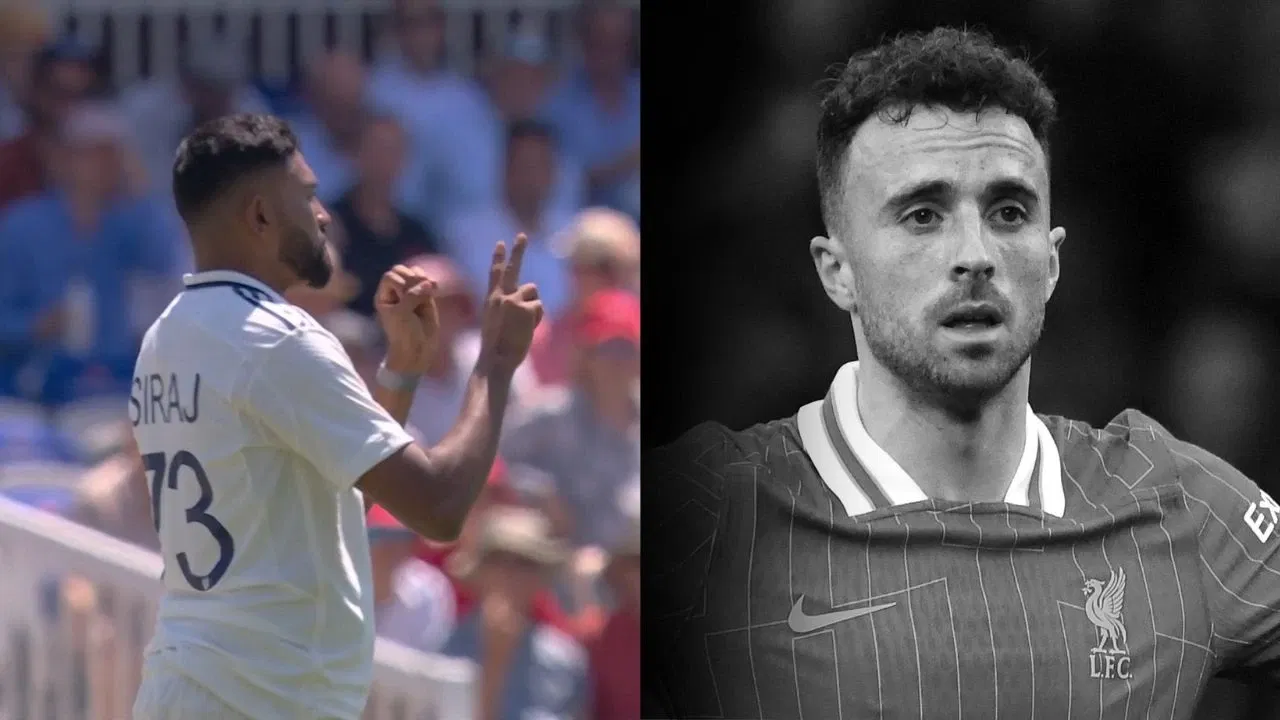 Mohammed Siraj Dedicated His Wicket To The Portuguese Footballer Diogo Jota Who Recently Passed Away In A Car Accident