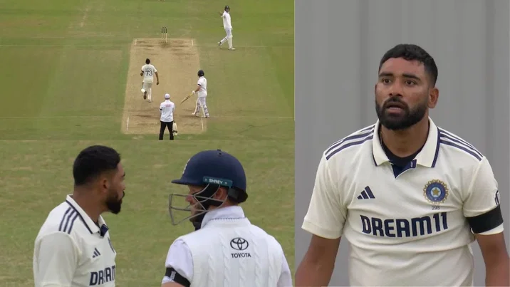 Mohammed Siraj Fights Zak Crawley Ben Duckett
