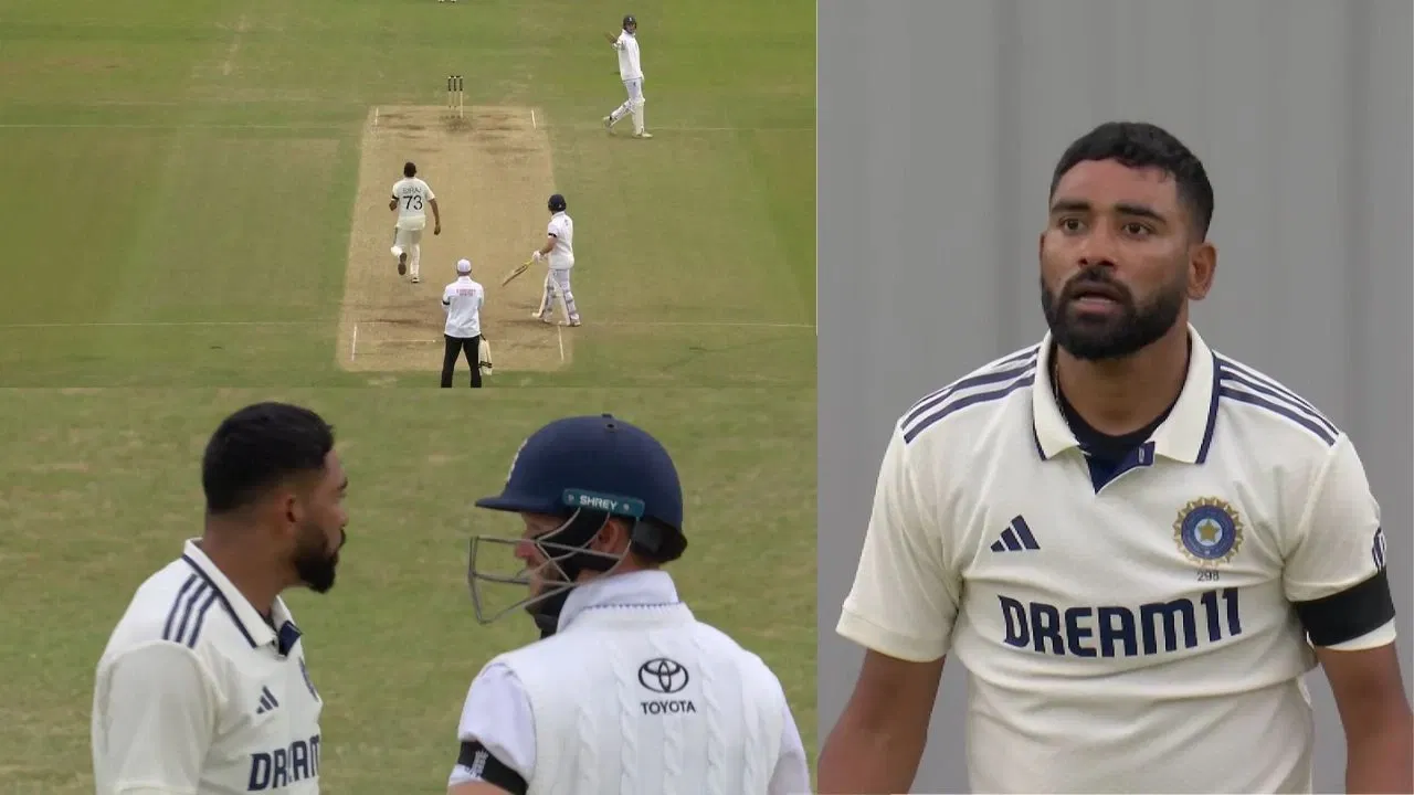 Mohammed Siraj Fights Zak Crawley Ben Duckett