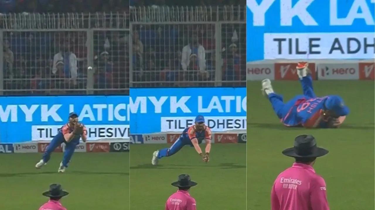 Nitish Kumar Reddy Catch To Dismiss Jos Buttler