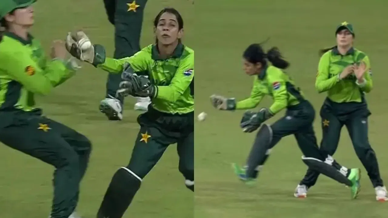 Pakistan Fielders Sidra Nawaz And Natalia