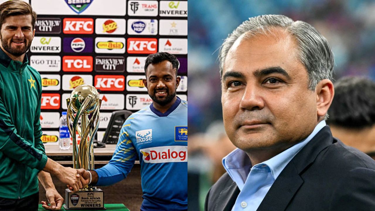 Pakistan Vs Sri Lanka Mohsin Naqvi PAK Vs SL Shaheen Afridi Charith Asalanka