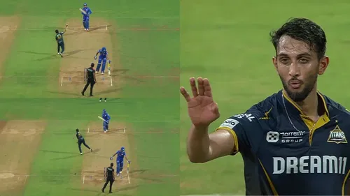 Prasidh Krishna Throws Ball At Corbin Bosch