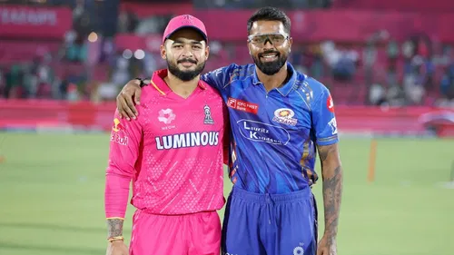 Rajasthan Royals  RR Vs MI Riyan Parag Hardik Pandya