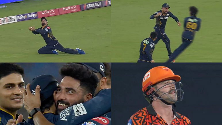 Rashid Khan Catches Travis Head