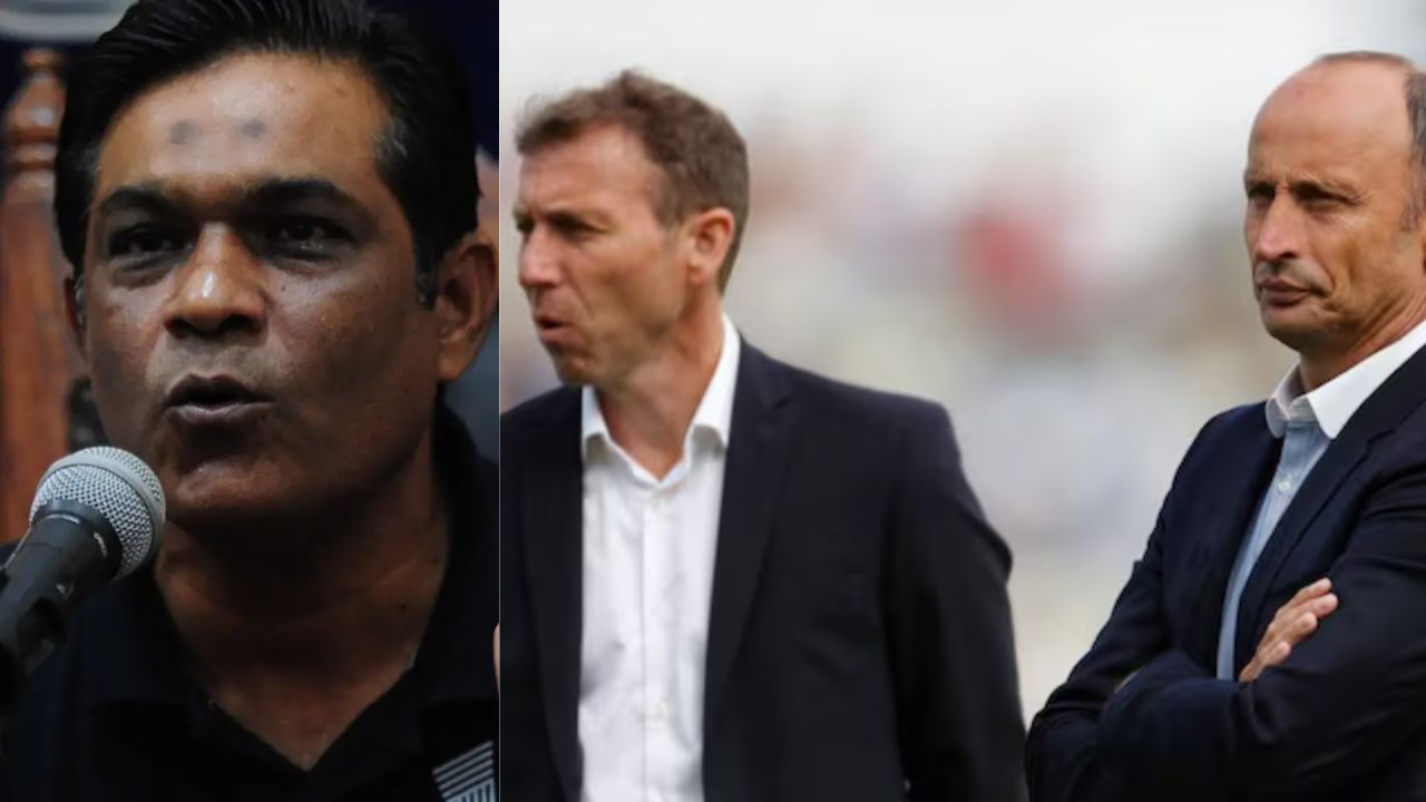 Rashid Latif Nasser Hussain Michael Atherton