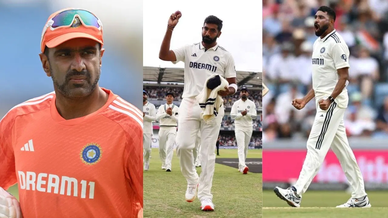 Ravichandran Ashwin Jasprit Bumrah Mohammed Siraj