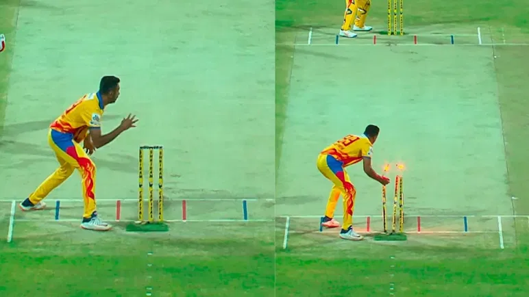 Ravichandran Ashwin One Handed Run Out