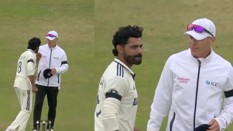 Ravindra Jadeja Umpire Banter