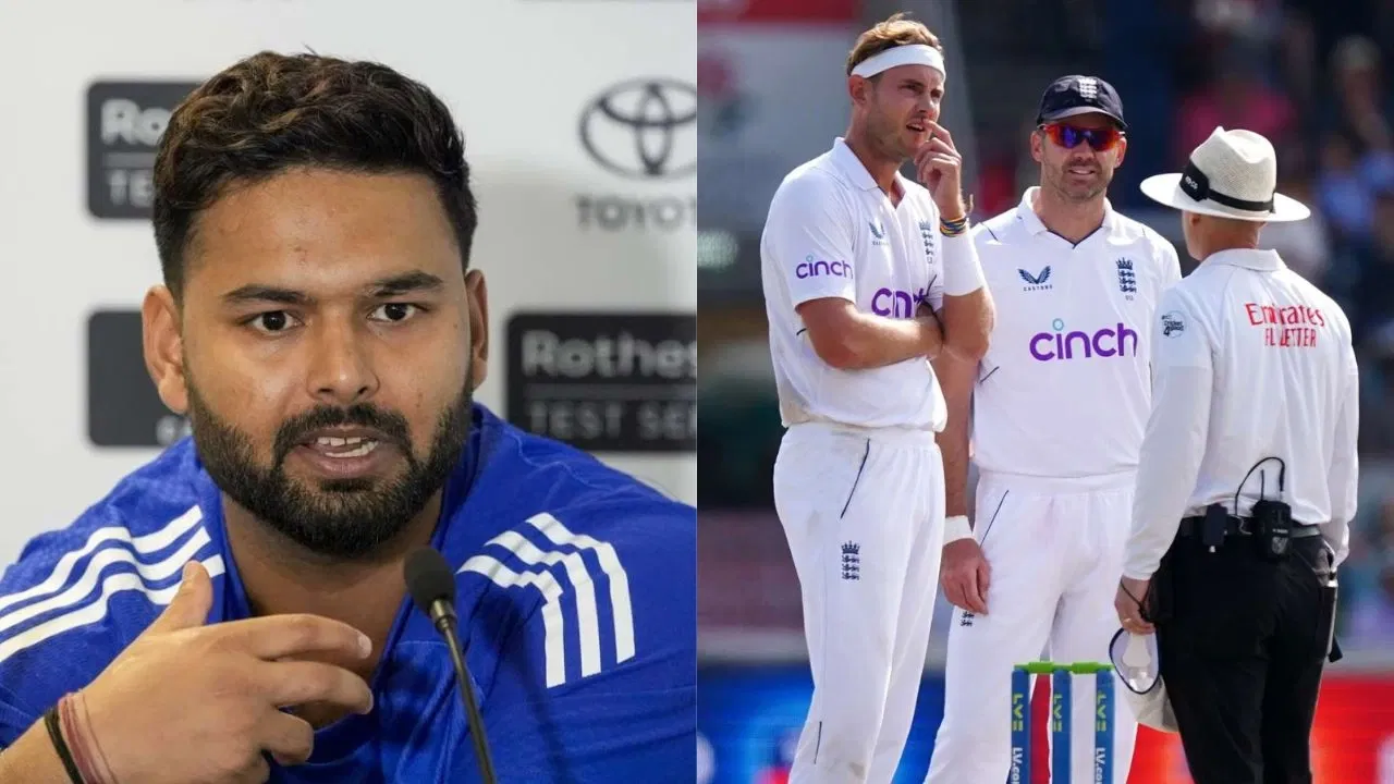 Rishabh Pant James Anderson Stuart Broad