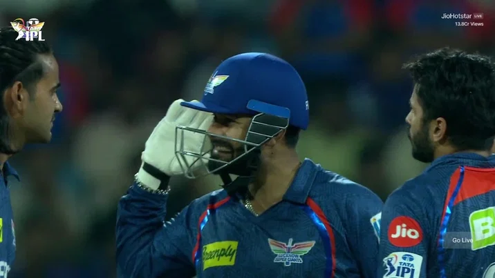 Rishabh Pant Slaps Digvesh Rathi