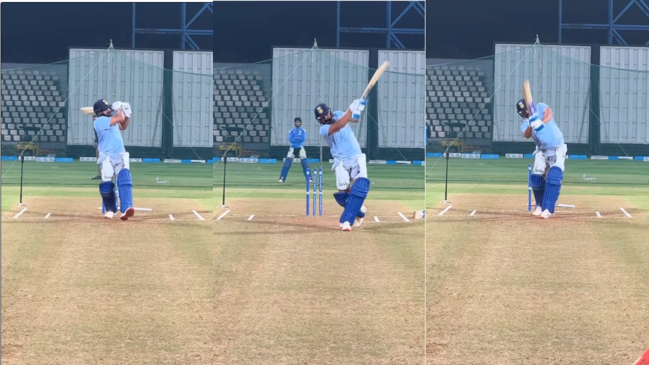 Rohit Sharma In The Nets