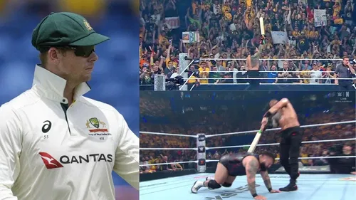 Roman Reigns Turns Into Steve Smith In Perth Attacks Bronson Reed With Cricket Bat To Hype Ashes 2025 26 1