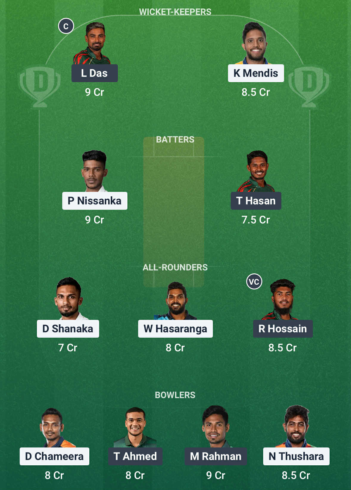 SL vs BAN Dream11 Prediction 