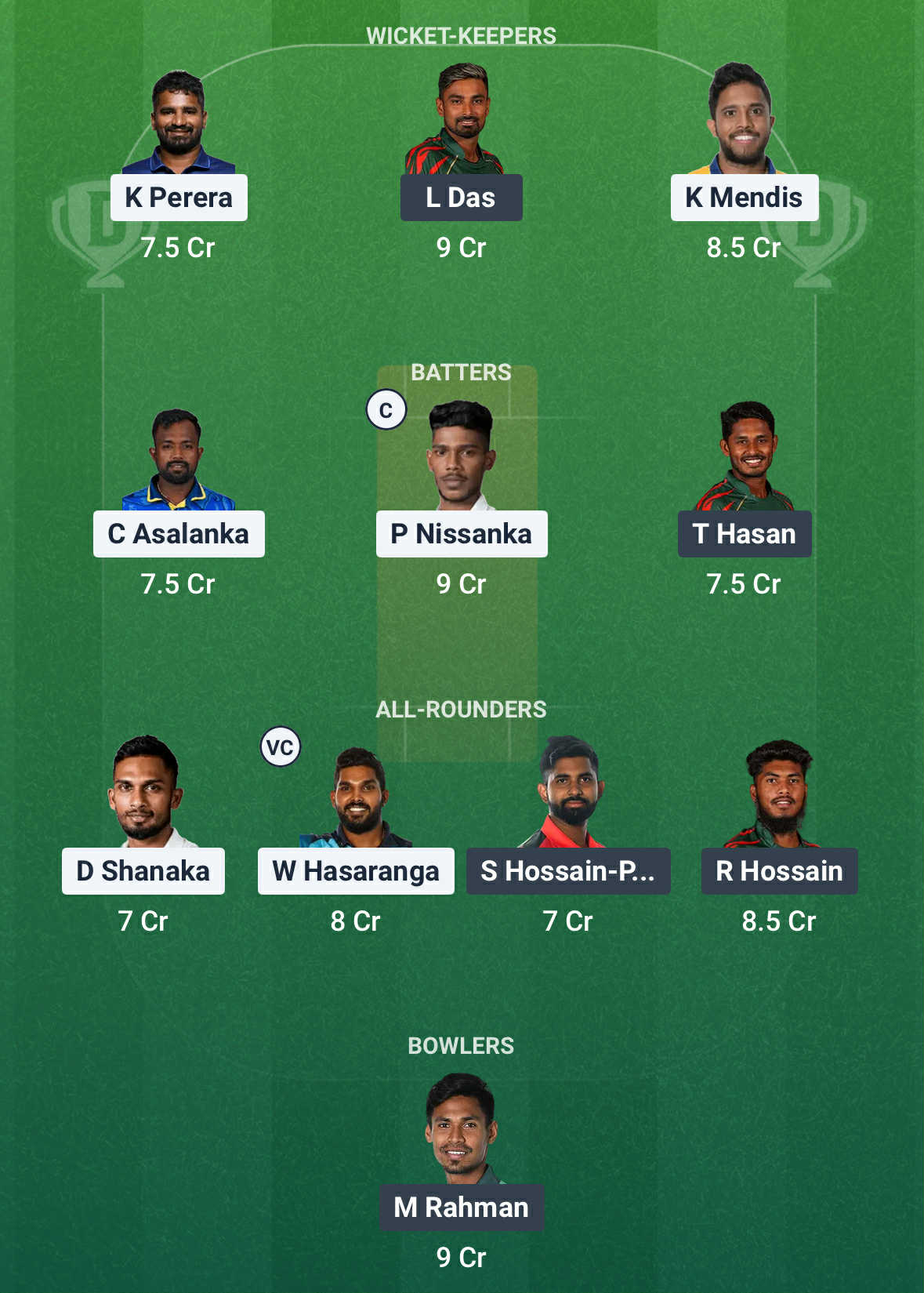 SL vs BAN Dream11 Prediction 