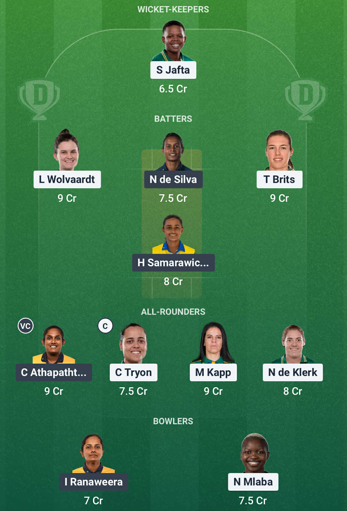 SA vs SL Dream11 Prediction