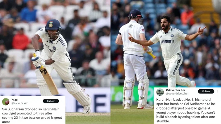 Sai Sudharsan Shardul Thakur Dropped