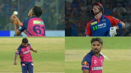 Sandeep Sharma Kicks The Ball At Maheesh Theekshana After The Latter Drops Tristan Stubbs