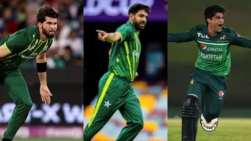 Shaheen Afridi Haris Rauf Naseem Shah