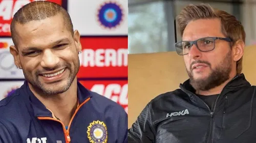 Shikhar Dhawan And Shahid Afridi