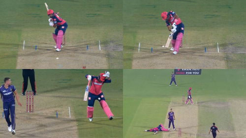 Shimron Hetmyer Hit By Dhruv Jurel