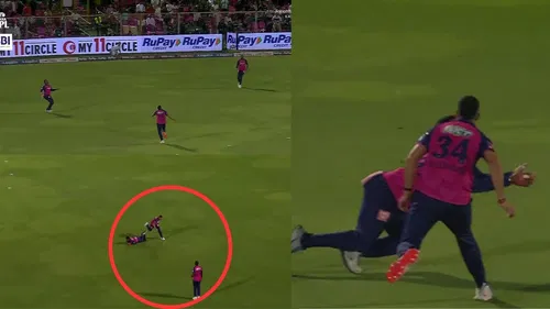 Shimron Hetmyer Avoids Colliison