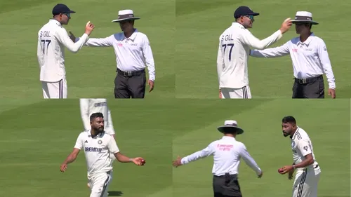 Shubman Gill Mohammed Siraj Fight Umpire