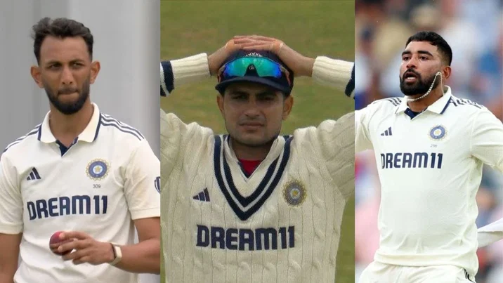 Shubman Gill Prasidh Krishna Mohammed Siraj
