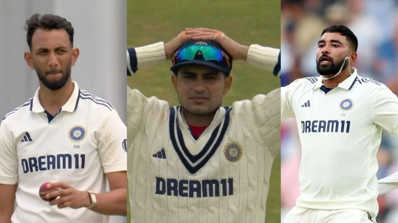 Shubman Gill Prasidh Krishna Mohammed Siraj