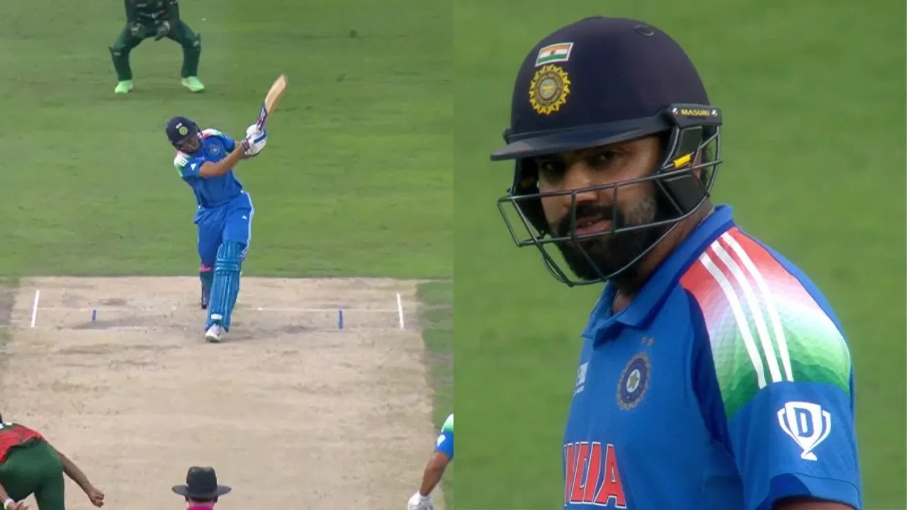 Shubman Gill Epic Six Stuns Rohit SHarma