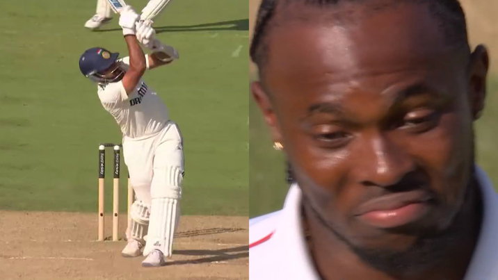 Six with the bat this time for Akash Deep