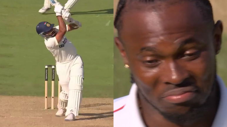 Six with the bat this time for Akash Deep