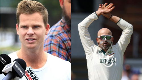 Steve Smith And Nathan Lyon