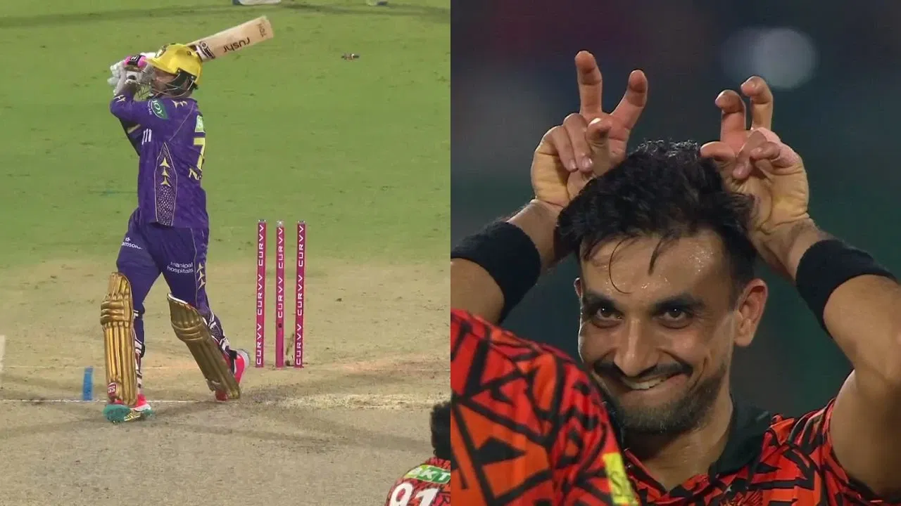 Watch: Harshal Patels Hilarious Celebration After Jaydev Unadkat Castles Sunil Narine In IPL 2025