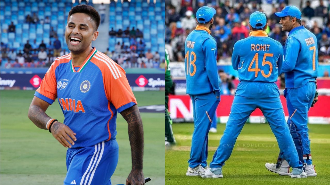 Suryakumar Yadav MS Dhoni Virat Kohli Rohit Sharma