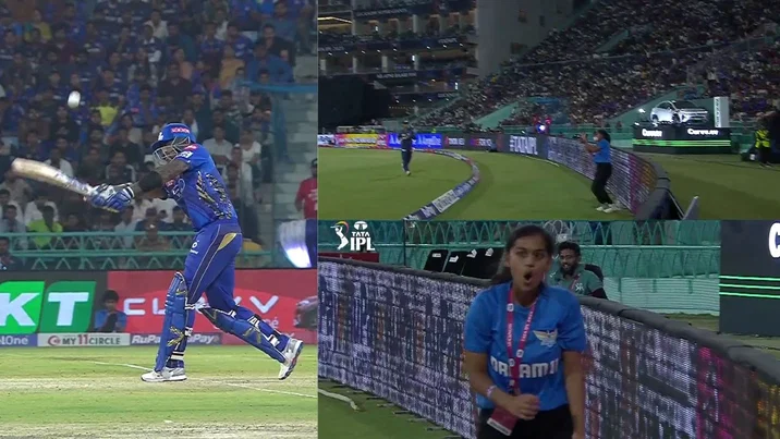 Suryakumar Yadav Six Hits Kid On Chest