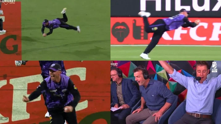 Watch: Ben McDermott pulls off stupendous catch to remove Moises Henriques in BBL 2024-25 Qualifier